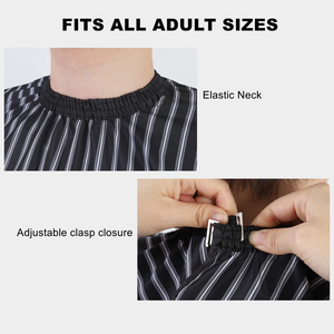 Wholesale Custom Barber Shop Logo Print Design Professional Salon Barber Cape Waterproof Hairdressing Capes Neck <b>Duster</b> Brush - Product Image 4