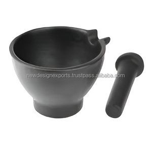 Mortero Tradicional Japonés de Hierro Fundido Estilo Suribachi con Interior Acanalado y Mortero Pesado - Product Image 3