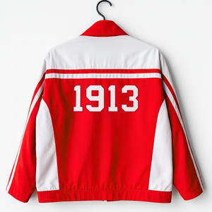 DELTA SIGMA theta sorority เสื้อแจ็กเก็ตสำหรับแข่งรถผ้าฝ้ายทอลายทแยง DST อุปกรณ์ตกแต่งตามสั่งสไตล์กรีก - Product Image 2