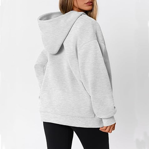 Sudadera con Capucha Extra Grande para Mujer, Estilo Y2K, con Logotipo Personalizado, Forro Polar, Bolsillo Frontal, Impermeable, Ecológica, 320g - Product Image 3