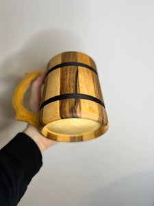 Taza de Madera Clásica Hecha a Mano Personalizada para el Hogar, Oficina, Hotel, Taza de Cerveza de Madera, Taza de Té con la Mejor Calidad, Mayorista de la India - Product Image 5