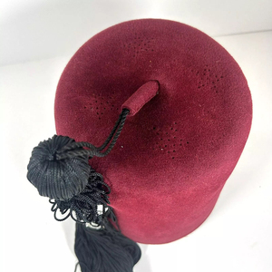 Chapeau Fez Shriners de Haute Qualité, Marron, Personnalisé, Chapeau Maçonnique avec Pompon Orné de Bijoux, Meilleure Vente, Chapeau Décontracté pour Sports de Plein Air, Plage et Voyage - Product Image 5