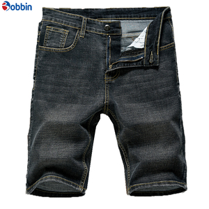 Shorts en jean pour hommes personnalisés, style streetwear d'été, coupe slim, droite et skinny, pour hommes - Product Image 4