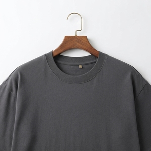 Red Organic Cotton <b>Men</b> T <b>Shirt</b> Blank Crew Neck Half Sleeve Casual Tee <b>Silk</b> Screen Printing Oversized Custom Logo Streetwear - Product Image 5
