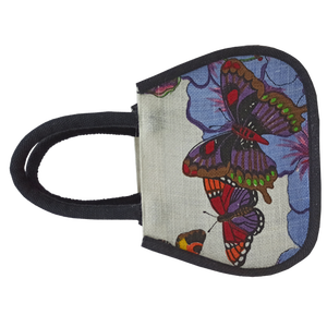 10 sacs fourre-tout en jute imprimés en couleur 20H X 25W X 15G CM sacs à provisions tissés fabriqués au Bengale occidental - Product Image 4