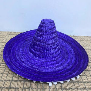 หมวกทรงโซมเบรโรแบบปรับได้สไตล์เม็กซิกัน สำหรับงานซินโก เดอ มาโย ปั่นจักรยานกลางแจ้ง ชายหาด งานแต่งงาน ใช้ในชีวิตประจำวัน-งานเลี้ยงแบบลำลอง - Product Image 1