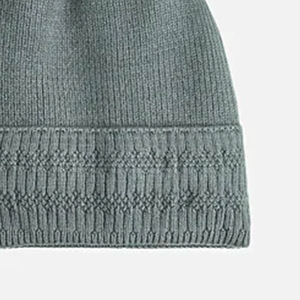 Bonnet tricoté unisexe, couleur unie, bonnet d'hiver, 100% acrylique, couvre-chef décontracté pour l'extérieur, pour adultes, 56-58 cm - Product Image 2