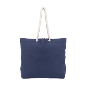 Sac fourre-tout en toile recyclée avec poignées en corde, taille moyenne, bandoulière, soufflet renforcé, personnalisable, écologique, vente en gros - Product Image 3