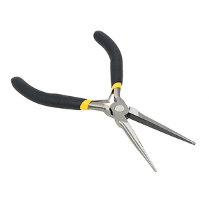 Alicates de punta plana de precisión de 8 pulgadas para bricolaje, con mandíbula lisa y cabeza extendida, diseño de pico de pato, herramientas manuales para doblar, sujetar y trabajar con joyería y acero. - Product Image 4