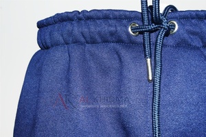 Men Dark Navy 100% Cotton Fleece <b>Track</b> <b>Trousers</b> Comfortable Breathable Lightweight Jogger Pants Custom Logo Anti-Pilling - Product Image 3