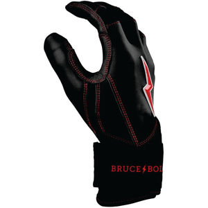 ถุงมือตีเบสบอลรุ่น Replica Bruce Bolt Premium Pro Black Series แบบข้อมือยาว สีชมพูและสีเขียวอมฟ้า ทำจากหนัง Cabretta 100% หนา 0.9 มม. - Product Image 3