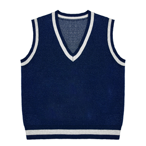 Pull en laine/acrylique noir pour homme, col en V, respirant, séchage rapide, vêtements d'hiver 2027 - Product Image 2