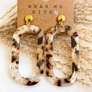 Pendientes de Resina Vintage de Moda para Mujer, Aretes Colgantes para Chicas - Product Image 1