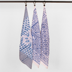 Indian Luxury Fashion Block Printed Cotton <b>Square</b> <b>Scarf</b> Bandana Unisex Colorful Wristband Handkerchief Skin-Friendly Organic - Product Image 4