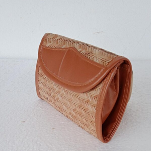 Conjunto de Bolso y Cartera Shetal Pati Hechos a Mano, Ecológicos, de Fibra de Murta Tejida, Accesorios de Moda para Mujer, Origen Bangladesh - Product Image 4