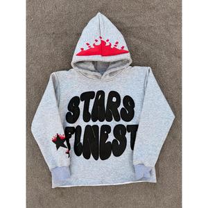 Custom Logo 100% Cotton Oversized Men's Hoodie Heavy Weight Zipper Drop Shoulder Acid Wash Hoodie with Zipper - Product Image 1
