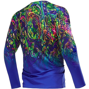 Maillot de pêche personnalisé pour homme 100% polyester 220g séchage rapide respirant protection UV imprimé par transfert thermique OEM vente en gros - Product Image 6