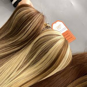 Trendy Highlight Colors 100% Virgin Vietnamese Remy Human <b>Hair</b> Nano Tip Machine Double Weft No <b>Synthetic</b> No Mixed Fiber - Product Image 4