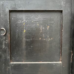 Antique Wooden Lockers Barney <b>Cabinet</b> Black Multi Compartment Pigeonhole Sideboard Vintage Industrial Distressed Painted - Product Image 5