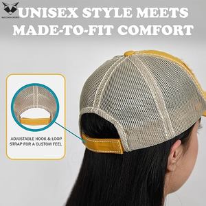 หมวกเบสบอลชายหาดแฟชั่นสุดฮิต ทรงยูนิเซ็กส์สำหรับผู้ใหญ่ ตกแต่งด้วยผ้าปะติดสีเหลือง ขอบรุ่ย ดีไซน์เก๋ ระบายอากาศได้ดี กันน้ำ - Product Image 3