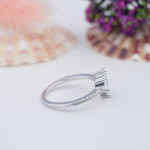 Princess Cut <b>Solitaire</b> Moissanite Engagement <b>Ring</b> 0.5ct 1ct 925 Sterling <b>Silver</b> Gold Plated Wedding Jewelry for Women - Product Image 3