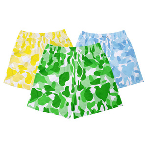 Shorts de sport pour hommes, basketball, jogging, logo personnalisé, été, toile 100% coton, couleur unie, séchage rapide, taille élastique, coupe ample - Product Image 1