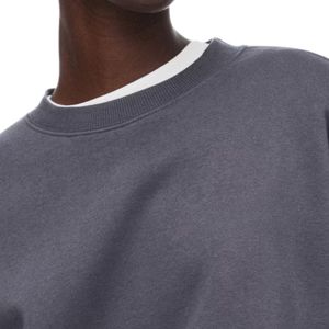 Sweat-shirt à col rond pour femme, manches longues, en molleton décontracté, confortable pour le quotidien, vêtements de sport, mode, OEM ODM en gros - Product Image 3
