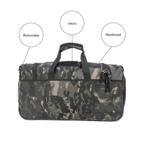 Solid Tactical Duffel <b>Bag</b> Large Capacity Polyester Eco-Friendly Gym <b>Travel</b> <b>Bag</b> with Shoe <b>Compartment</b> MOLLE Adjustable Strap - Product Image 4