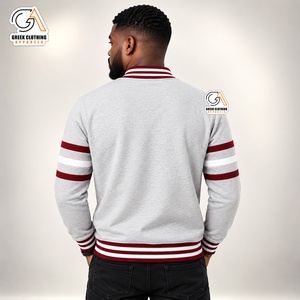 Cardigan en maille respirant 100 % polyester brodé sur mesure pour homme, séchage rapide, anti-plis, vêtements grecs, tenue Alabama A&M - Product Image 2