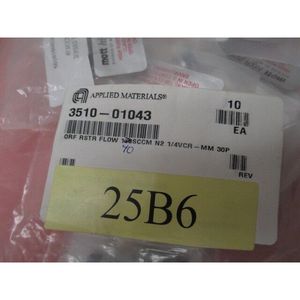 AMAT 3510-01043 ORF RSTR Flow 40 Sccm N2 1/4VCR - อุปกรณ์และชิ้นส่วนเซมิคอนดักเตอร์ระดับโลกที่เชื่อถือได้ - Product Image 1