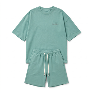 Ensemble décontracté d'été 2026 de haute qualité pour femme : T-shirt court imprimé personnalisé et short assorti (deux pièces) - Product Image 4