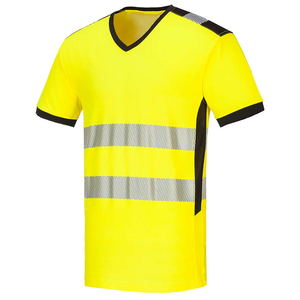 เสื้อยืดทำงานแบบสะท้อนแสง แขนสั้น ผ้าฝ้าย 100% สำหรับงานก่อสร้าง เน้นความปลอดภัยในการทำงาน - Product Image 3