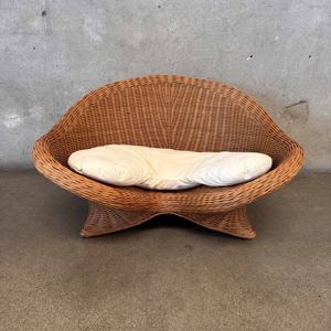 Fauteuil de lecture en rotin artisanal, chaises de méditation au sol avec dossier, vente directe d'usine du Vietnam - Product Image 1