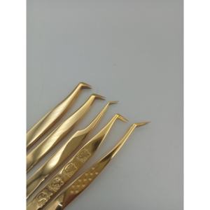 Pinzas para Pestañas de Acero Inoxidable de Precisión con Logotipo Personalizado y Punta Suave para Marca - Product Image 1