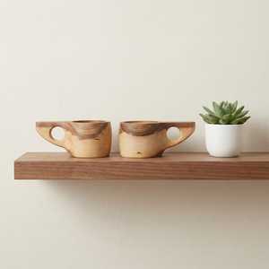 Scandinavian Wooden Kuksa Cup Traditional Handcrafted Wooden <b>Mug</b> for Bushcraft Hiking and Outdoor Use Morden Drinking experience - Product Image 4