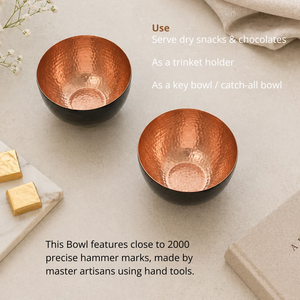 Tazón de Cobre Hecho a Mano de Primera Calidad, Diseño Contemporáneo para Frutas y Verduras, Precio Razonable, Tazones para Servir en Cobre - Product Image 6