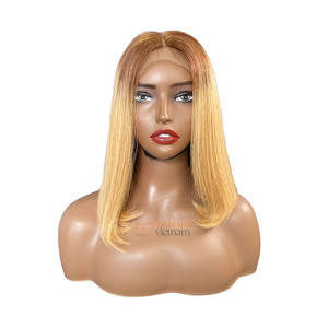 Pelucas de Cabello Humano al Por Mayor a Precio de Fábrica, Cortas, Varios Colores, Extensiones de Cabello Crudo DD, SDD y Pelucas con Frente de Encaje HD Sin Pegamento - Product Image 1