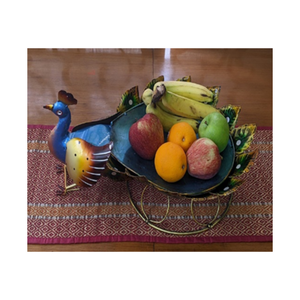 Eco-Friendly Peacock Iron Fruit <b>Basket</b> Modern Multipurpose Shape Durable Fruit <b>Vegetable</b> <b>Storage</b> Planter Kitchen High Quality - Product Image 5