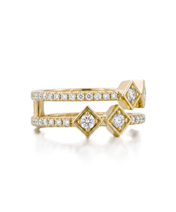 แหวนเพชรทรงกลมเจียระไนแบบแล็บไดมอนด์ รับรองโดย IGI ทองคำแท้ 9K 10K 14K 18K แหวนแบบซ้อนได้ รูปทรงว่าว ฝังเพชรแบบ Bezel Set แหวนแต่งงาน แหวนสวยงาม - Product Image 4