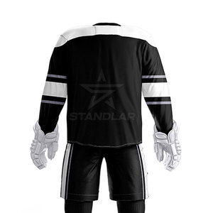 Uniforme de hockey sobre hielo cómodo y personalizado, en stock, 100% poliéster. - Product Image 6