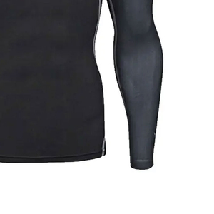Conjunto de compresión negro para hombre, camiseta de manga larga y pantalones ajustados con diseño de tigre sublimado, ropa de MMA ajustada que absorbe la humedad - Product Image 4