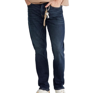 Pantalones Vaqueros de Corte Regular para Hombre, Lavado Oscuro – Pantalones de Mezclilla Clásicos de Pierna Recta para Uso Casual, Oficina y Uso Diario - Product Image 3