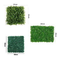 Mur végétal artificiel en plastique, tapis de gazon synthétique, panneaux de verdure artificielle, tapis de haie pour la décoration murale, de clôture et de paysage