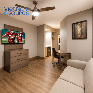 Premium Contract Furniture For <b>Red</b> Roof Inn Hotels Featuring Modern Bedroom Casegoods Manufactured In Vietnam Factory OEM - Product Image 2