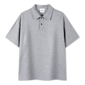 Chemise noire en coton tricoté pour homme, avec poche, infroissable, couleur unie, manches courtes, logo personnalisé, uniforme professionnel, vente en gros - Product Image 6