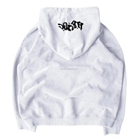 Sweat à capuche surdimensionné imprimé bouffant personnalisé Vintage Hip-Hop Vibes | Style à fermeture éclair | Polaire de coton lourd | Coupe unisexe
