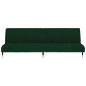 Canapé-lit standard en bois et métal, velours vert foncé - Product Image 5