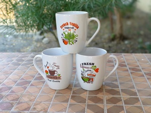 LIMITLESS HUNCH Classic Print Silk Screen Printed Modern <b>Ceramic</b> <b>Mug</b> Cartoon Design 350ml Capacity <b>Lid</b> Promotional Use Family - Product Image 3