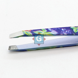 Pince à épiler en acier inoxydable Gray Rocks, motif floral, outil d'épilation pour le visage, usage domestique, équipement de beauté - Product Image 2