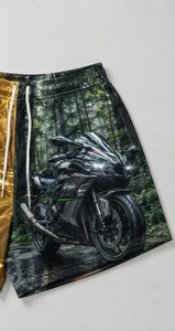 Shorts de rugby en toile de haute qualité, personnalisables avec votre logo, matériau plus épais, taille élastique, haute respirabilité, imperméables, pour hommes - Product Image 3